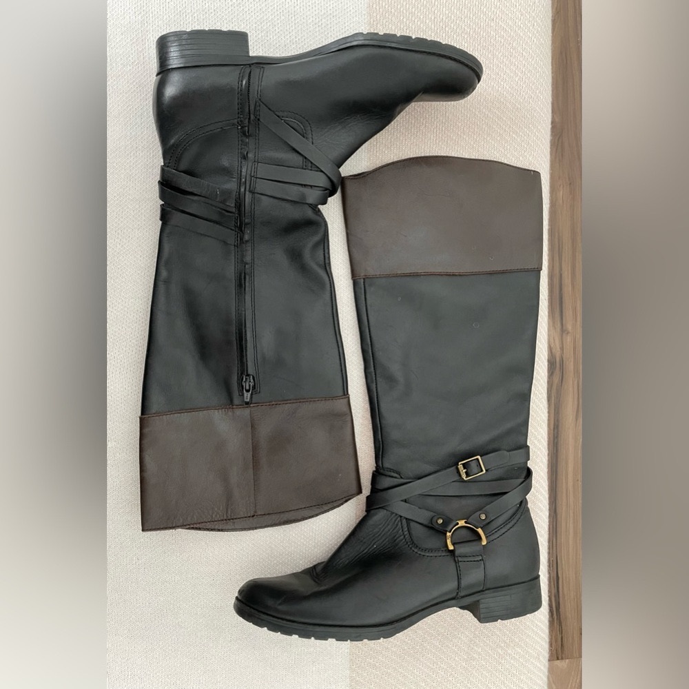 Ralph Lauren Leather Harness Riding Boots